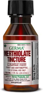 Germa Merthiolate Tincture - 1 oz - Mercury-Free First Aid Antiseptic for Minor Cuts and Scrapes - Image 6