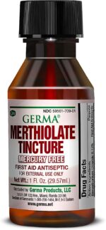 Germa Merthiolate Tincture - 1 oz - Mercury-Free First Aid Antiseptic for Minor Cuts and Scrapes - Image 7