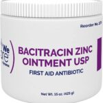 Dynarex Bacitracin Zinc Ointment USP - Wound Healing Treatment for Minor Cuts, Itchy Diaper Rashes and First Degree Burns - 1 Jar - 15 oz. / 425 Grams (Packaging May Vary)