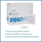 McKesson Hand Sanitizing Wipes [100 Count] Alcohol Wipes with Aloe and Vitamin E, Travel, Individually Wrapped - Image 7