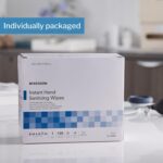 McKesson Hand Sanitizing Wipes [100 Count] Alcohol Wipes with Aloe and Vitamin E, Travel, Individually Wrapped - Image 4