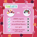 YumEarth Organic Lollipops, Assorted Flavors - Allergy Friendly, Non GMO, Gluten Free, Vegan (Packaging May Vary) (50 Count, Variety Pack) - Image 4